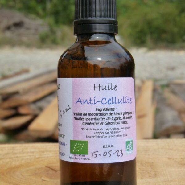 *Huile de soin : Anticellulite
