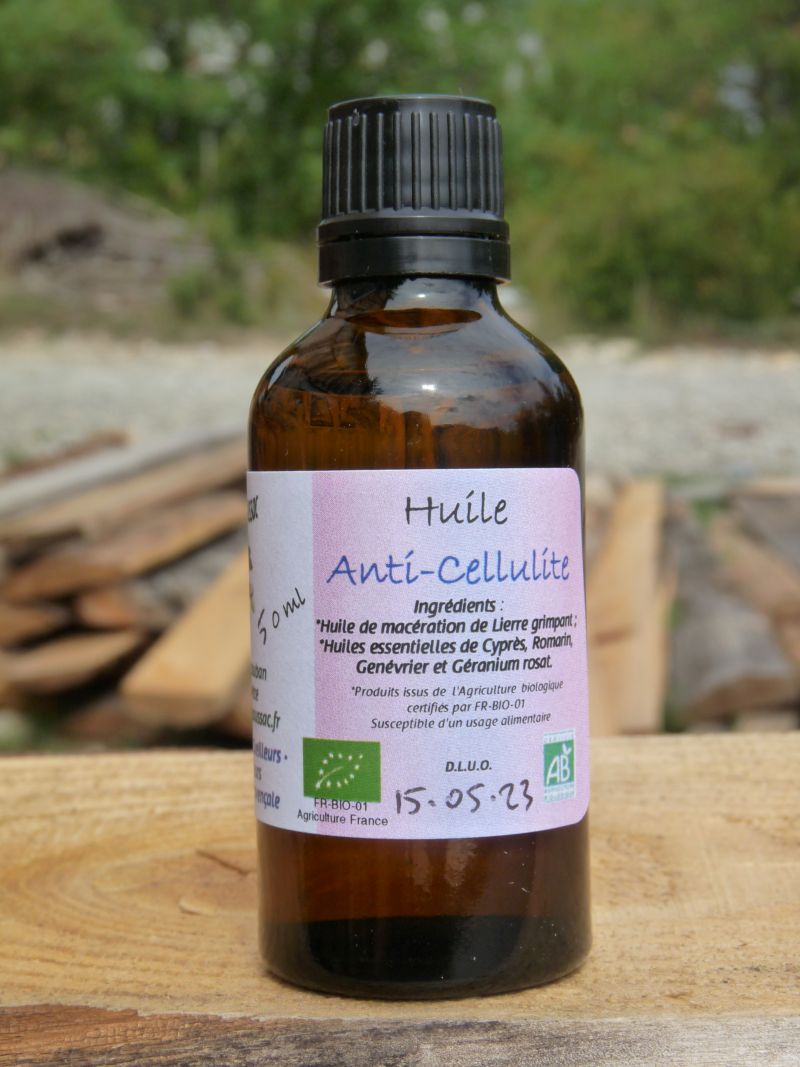 *Huile de soin : Anticellulite