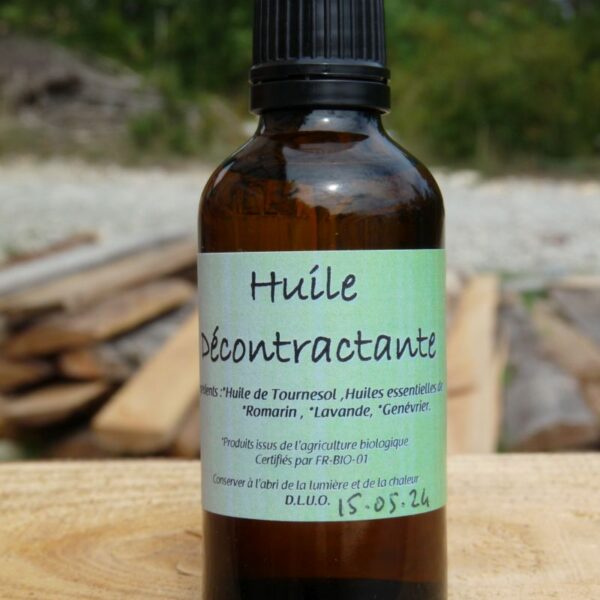 *Huile de soin : Décontractante