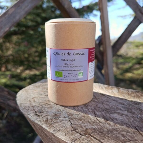 *Gélules bio : Cassis (180 gélules)