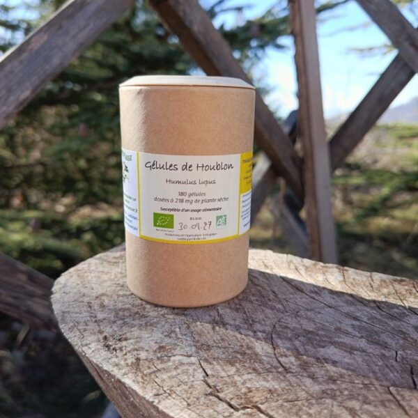 *Gélules bio : Houblon (180 gélules)