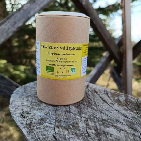 *Gélules bio : Millepertuis (180 gélules)