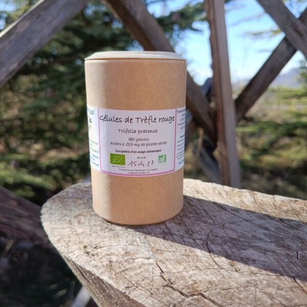 *Gélules bio : Trèfle rouge (180 gélules)