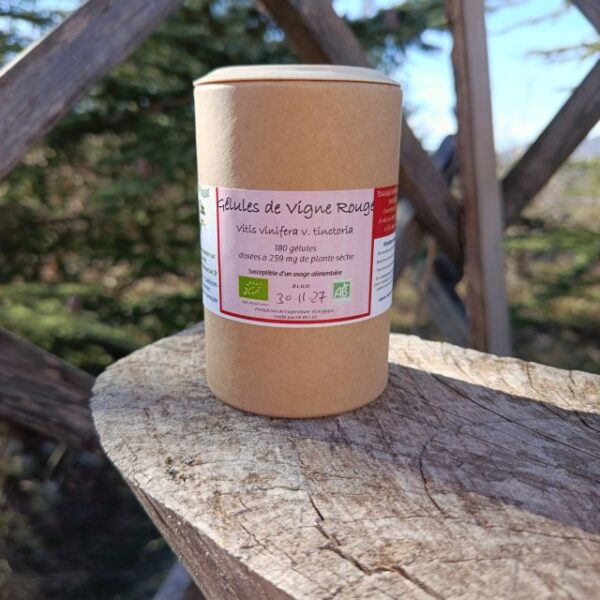 *Gélules bio : Vigne Rouge (180 gélules)