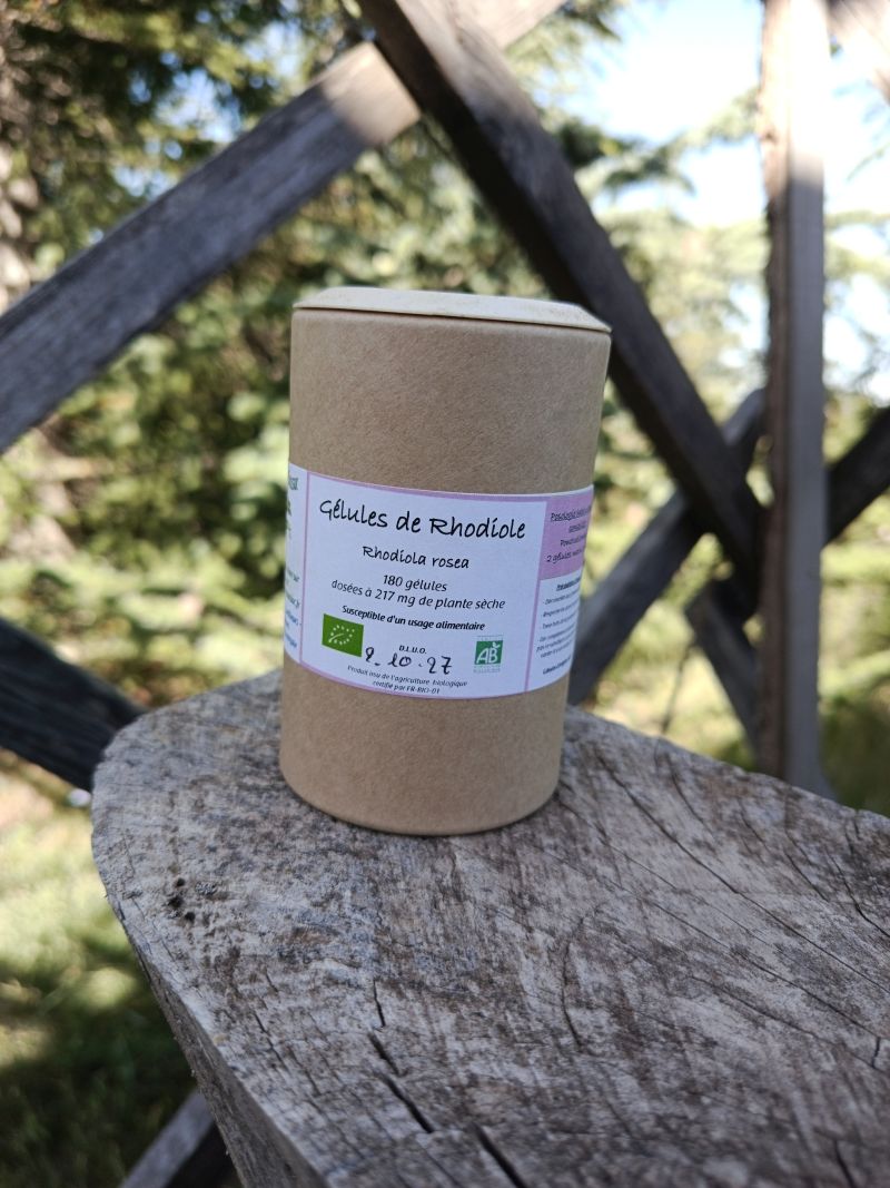 *Gélules bio : Rhodiola (180 gélules)