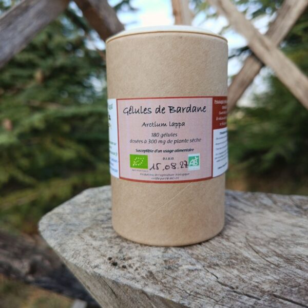 *Gélules bio : Bardane (180 gélules)